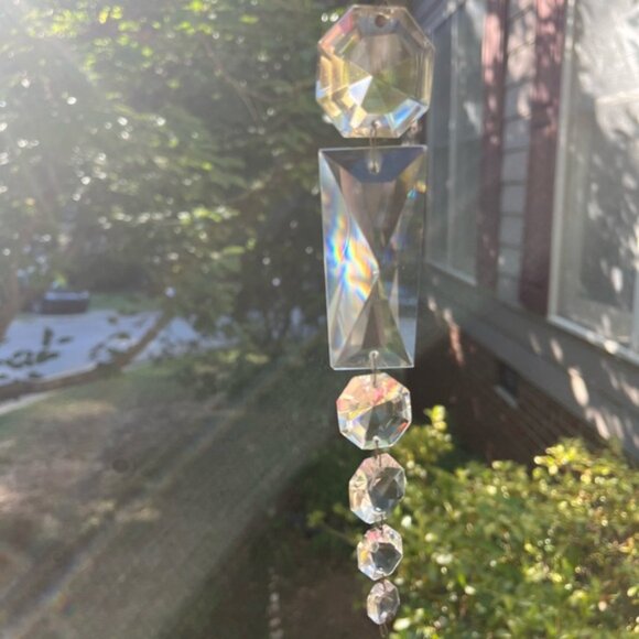 Bundle of 14 Vintage Crystal Chandelier Prism Suncatcher or Holiday Ornaments - Picture 2 of 2